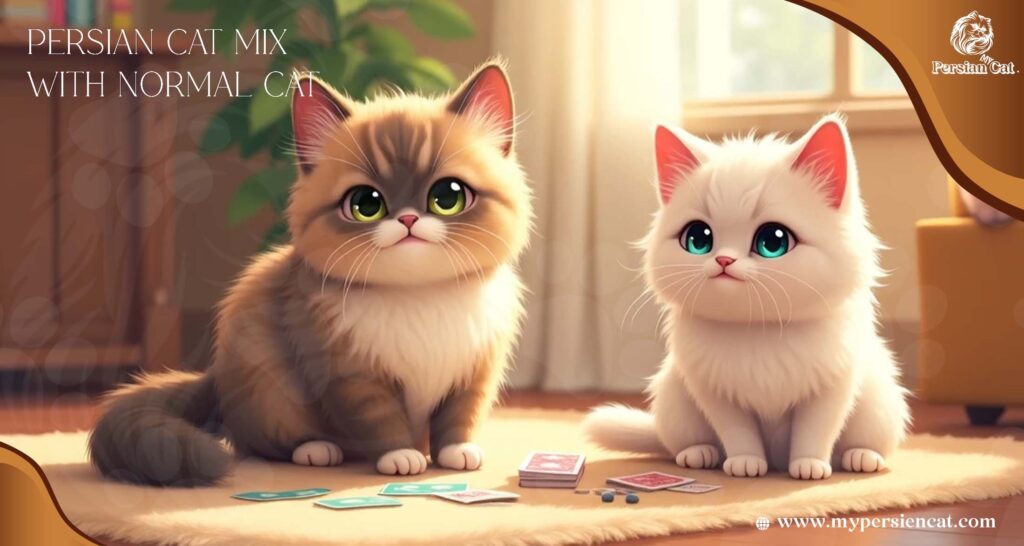 Persian Cat Mix with Normal Cat Caring Secrets
