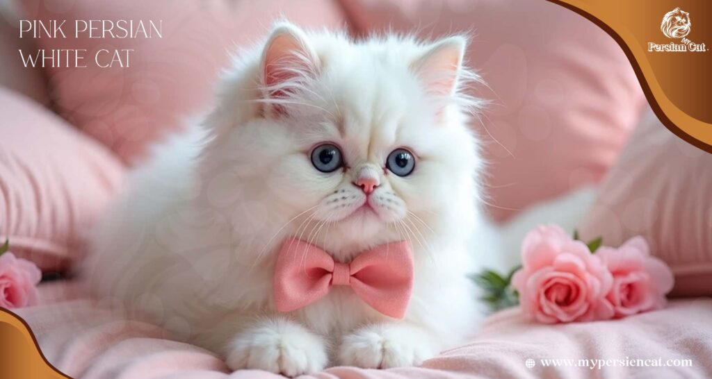 My Pink Persian White Cat Journey of Joy