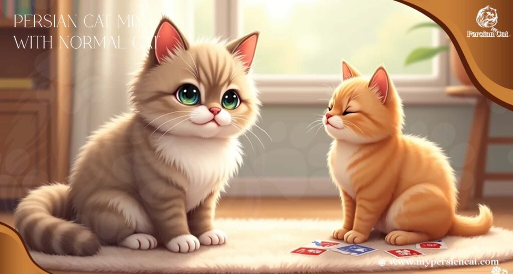 Persian Cat Mix with Normal Cat Caring Secrets