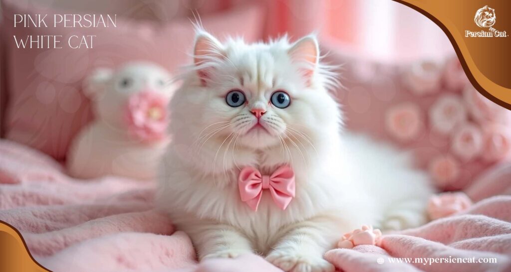My Pink Persian White Cat Journey of Joy