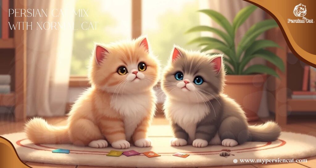 Persian Cat Mix with Normal Cat Caring Secrets