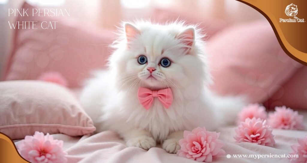 My Pink Persian White Cat Journey of Joy