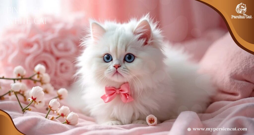 My Pink Persian White Cat Journey of Joy