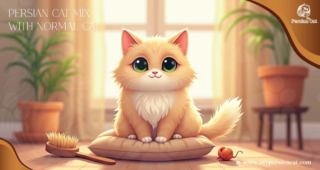 Persian Cat Mix with Normal Cat Caring Secrets