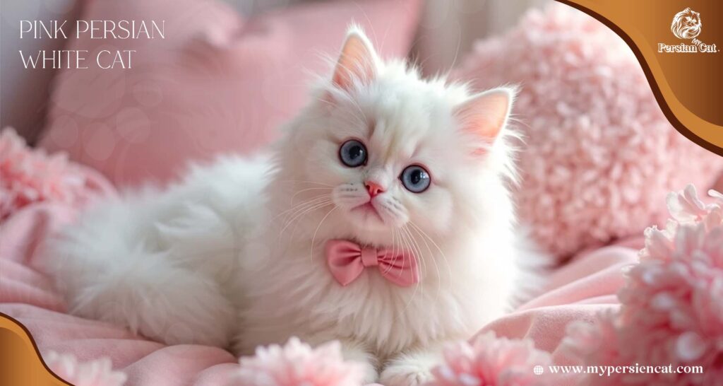 My Pink Persian White Cat Journey of Joy