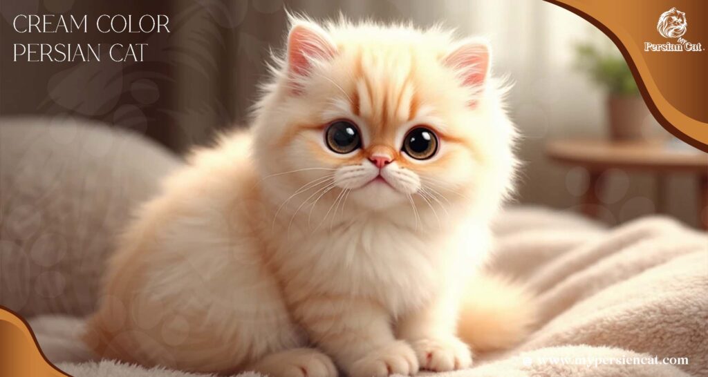 Cream Color Persian Cat Living Joyfully With
