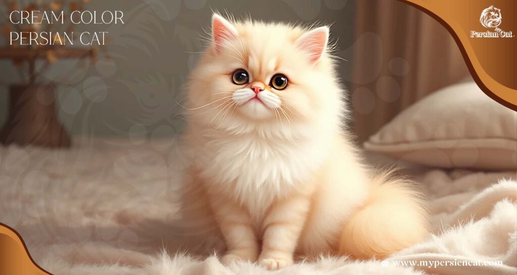Cream Color Persian Cat Living Joyfully With
