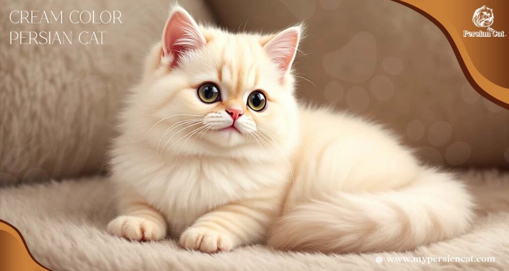Cream Color Persian Cat Living Joyfully With

