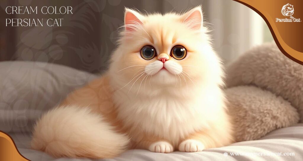 Cream Color Persian Cat Living Joyfully With
