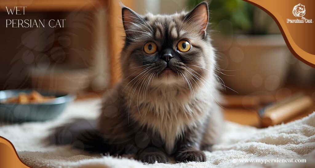 Wet Persian Cat Surprise: A Funny Little Mystery