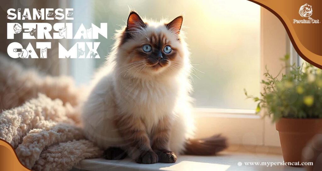 Siamese Persian Cat mix in My Cozy Home