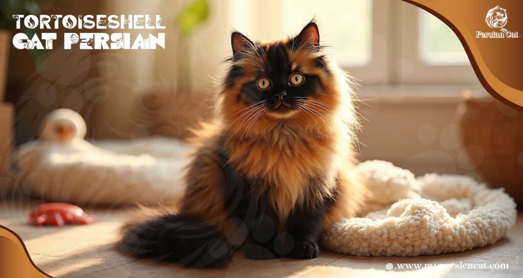 Tortoiseshell Cat Persian and its vivid, calm charm