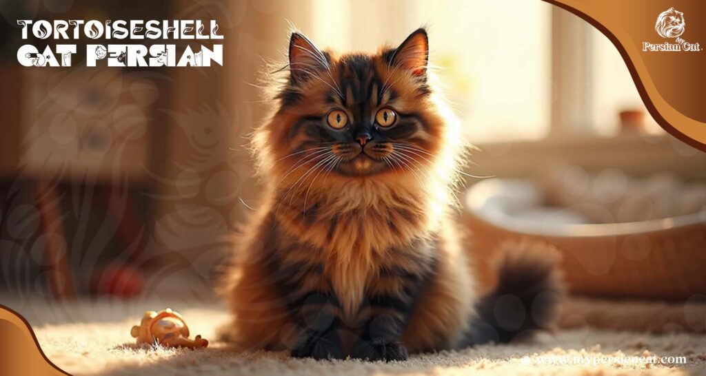 Tortoiseshell Cat Persian and its vivid, calm charm