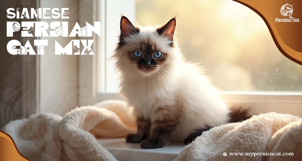 Siamese Persian Cat mix in My Cozy Home