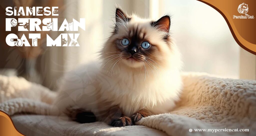 Siamese Persian Cat mix in My Cozy Home