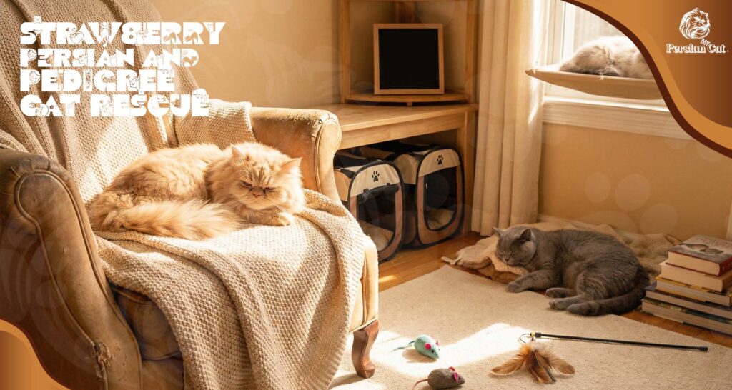 Strawberry Persian and pedigree cat rescue My calm Guide
