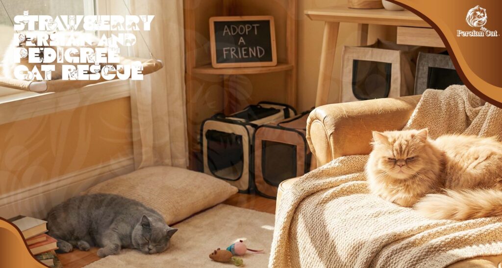 Strawberry Persian and pedigree cat rescue My calm Guide
