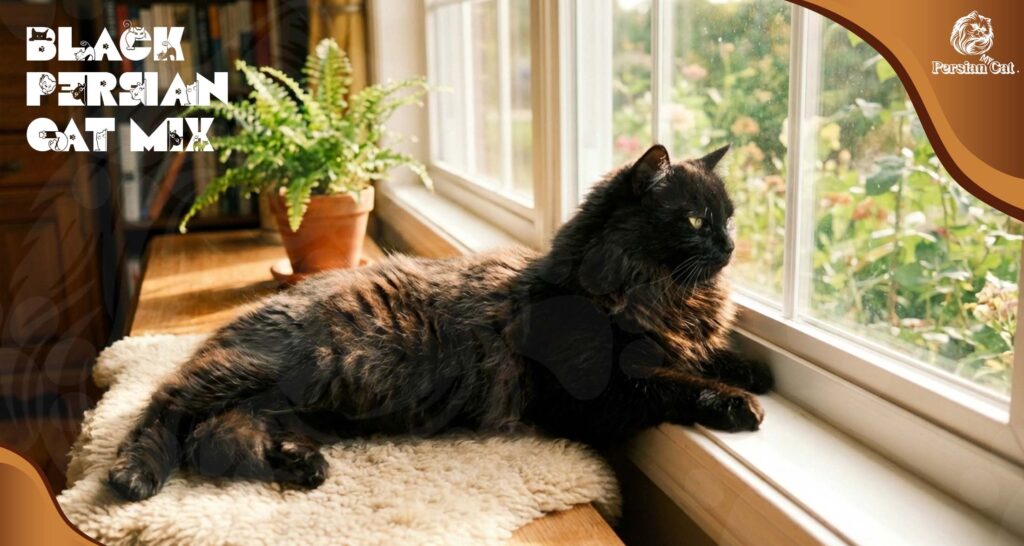 My Black Persian Cat Mix Honest Calm Quietude