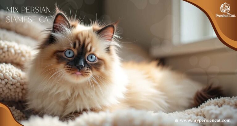 Mix Persian Siamese Cat