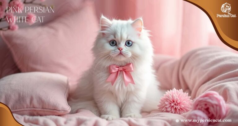My Pink Persian White Cat Journey of Joy